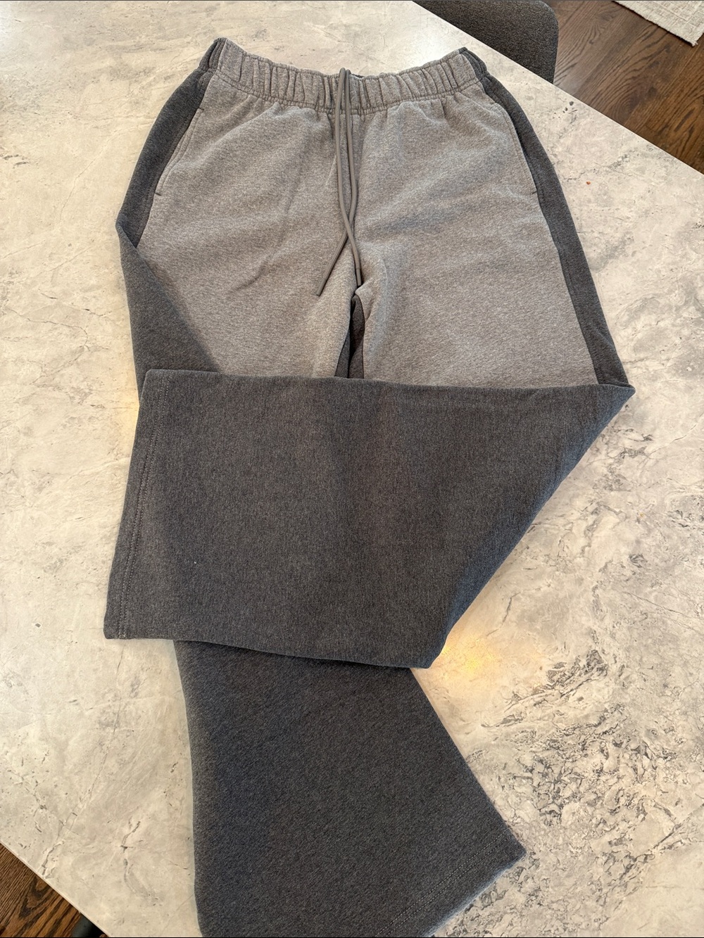 Athleta Two-Tone Gray Track Pants